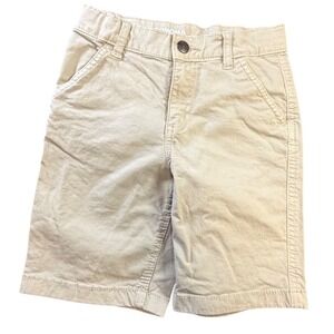 Sonoma Goods For Life Boys Khaki Flat Front Chino Shorts Tan Size 7 K3